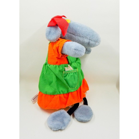 Knickerbocker Periwinkle Grey Mouse Shelf Sitter Plush Stuffed Animal 1978 - Picture 2 of 12